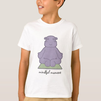 Den Mindful ögonblicksflodhästen lurar T-tröja T-shirt