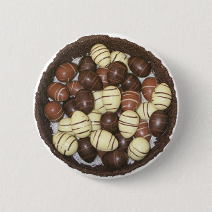 Den mini- påskägget i choklad bygga bo knapp