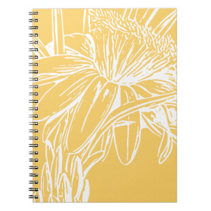 Den Minimalist botaniska blommigten fodrar Anteckningsbok