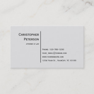 Den Minimalist eleganten fodrar advokaten på Visitkort