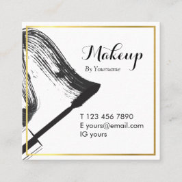 Den Minimalist Makeupkonstnären kvadrerar Fyrkantigt Visitkort