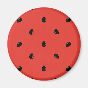 Den Minimalist vattenmelonen kärnar ur mönster Magnet