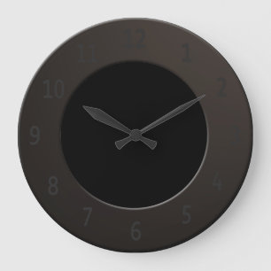Den Minimalistic all coolan svärtar Stor Klocka