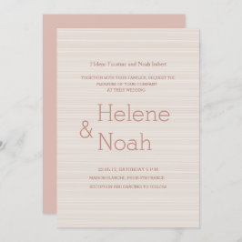 Den minimalistiska chicen ro guld rand i det moder inbjudningar