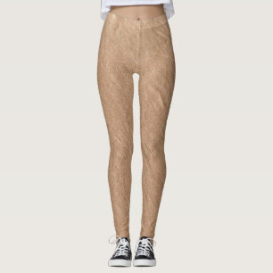 Den minimalistiska Chicen Vegan för Yta av champag Leggings