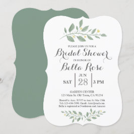 Den minimalistiska grekiska Blommigten Möhippa Inb Inbjudningar