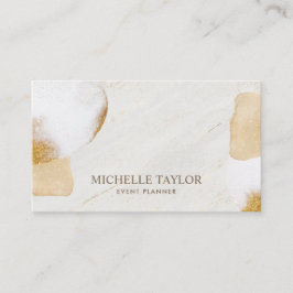 Den minimalistiska moderna vita marmor guld namnte visitkort