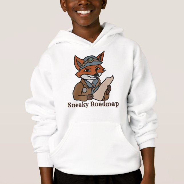 Den minimalistiska rävens hemliga Karta Äventyr |  T Shirt (Framsida)