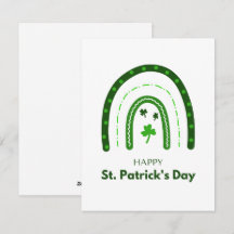 Den minimalistiska regnbågen Lycklig St. Patrick's