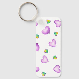 Den minimalistiska romska hjärthjärthjärtans dag nyckelring