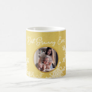 Den minimalistiska texten från Best Granny All Gol Kaffemugg