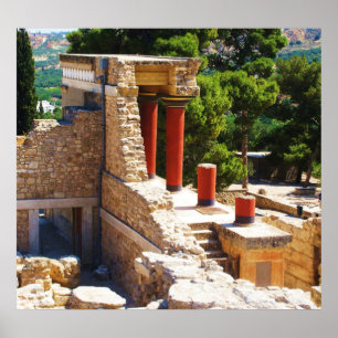 Den Minoan slotten av den Knossos AFFISCHEN Poster