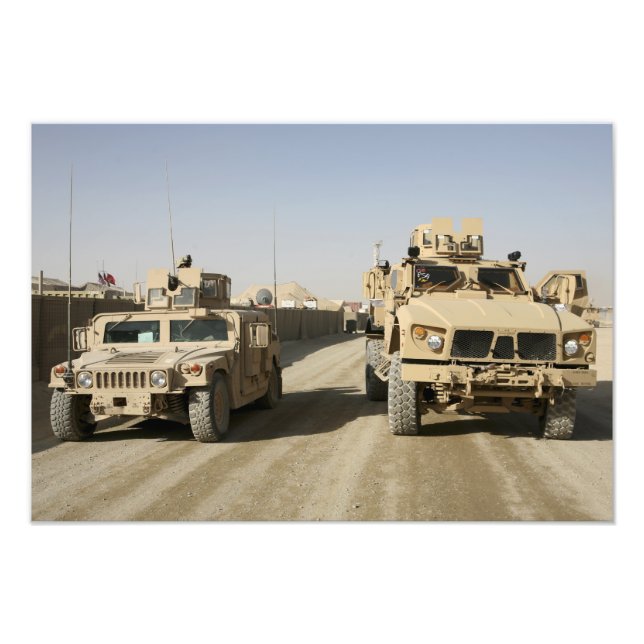 Den minresistenta Ambush- skyddade Fototryck (Framsidan)