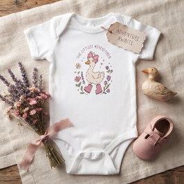 Den minsta äventyraren Söt ankdubbe Bodysuit T Shirt