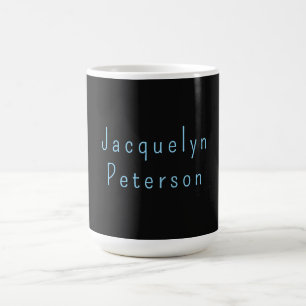 Den minsta svarta blå Eleganten i Neutralt Modern Kaffemugg