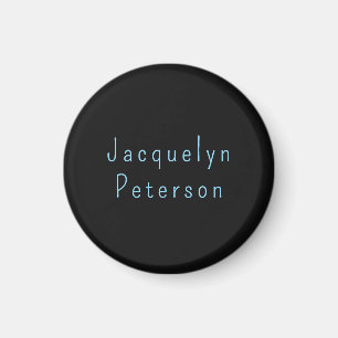 Den minsta svarta blå Eleganten i Neutralt Modern Magnet
