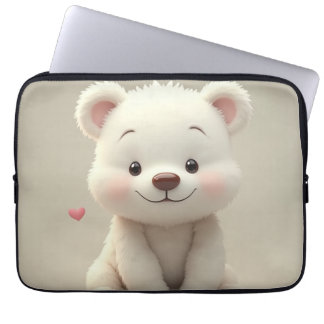 Den minsta vita björnen laptop sleeve 13 tum