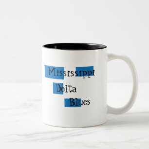 Den Mississippi deltan slösar kaffemuggen Två-Tonad Mugg