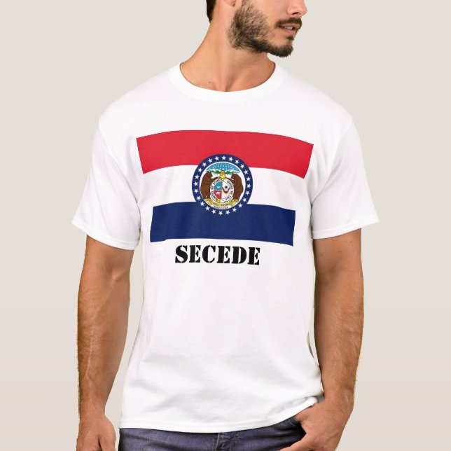 Den Missouri flagga, UTTRÄDER UR T-shirt (Framsida)