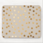 Den mjuka beigen och den guld- glitterstaden musmatta<br><div class="desc">Denna mousepad presenterar ett mönster av modernt,  och på-trenden pricker av guld- glitter för faux på en bakgrund av den mjuka beigen som kommer med ett handlag av glamouren till ditt skrivbords-.</div>