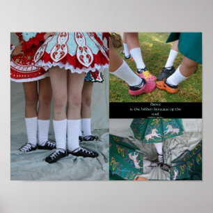 Den mjuka irländska dansen skor affischen poster