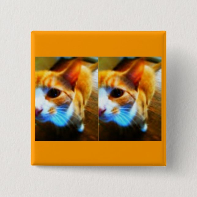 Den mjuka ljust rödbrun katten klämmer knapp (Framsida)