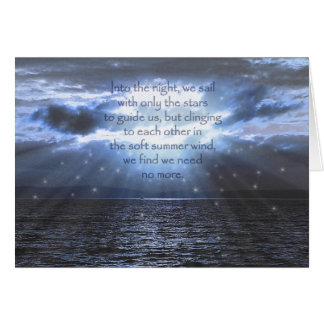 Den mjuka sommarvinden hälsningskort