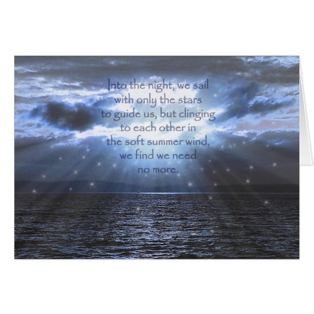 Den mjuka sommarvinden hälsningskort (Framsidan Horizontal)