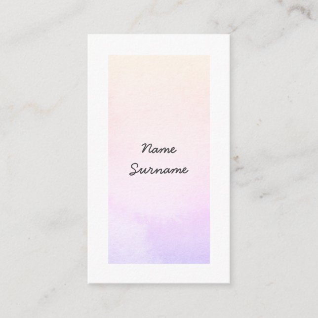 Den moderiktiga vattenfärgen fyller på med bränsle visitkort (Framsida)