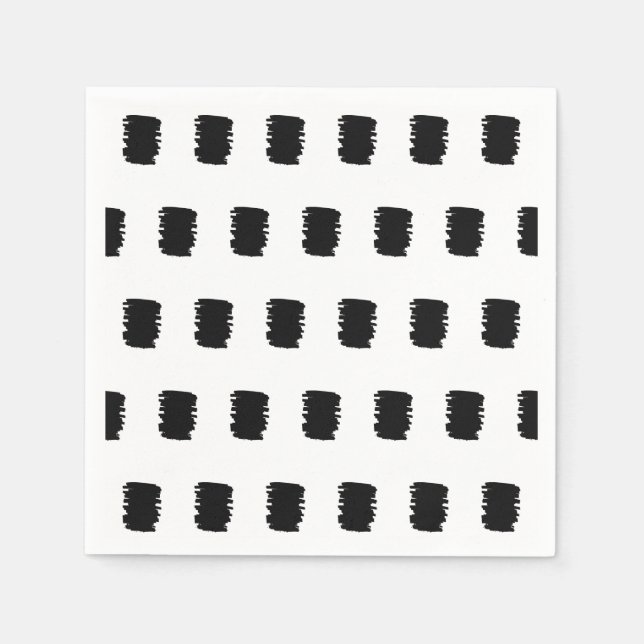 Den moderna 16:e födelsedagsfesten Napkins mönster Pappersservett (Framsidan)