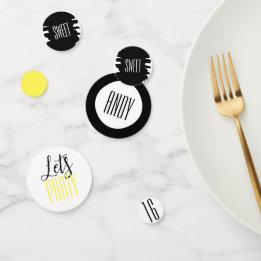 Den moderna 16:e födelsedagsfestens konfetti-dekor