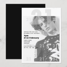 Den moderna 21:a födelsedagen BOY GIRL Party Inbju