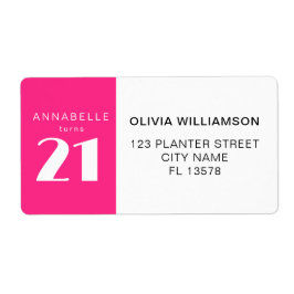 Den moderna 21:a tjugoen-Födelsedagsfesten Fraktsedel