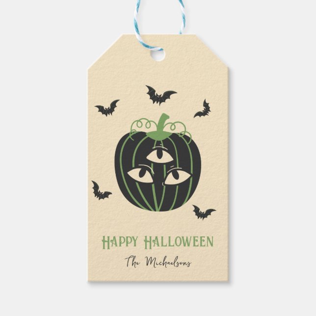 Den moderna 3-ålade dockan och den Fladdermus-anpa Presentetikett (Framsidan)