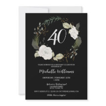 Den moderna 40:e födelsedagen i Blommigten Party G