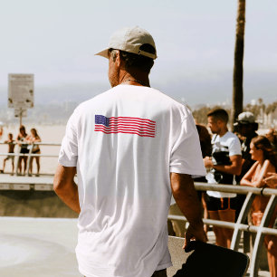 Den moderna 4 juli amerikanska Flagga-staten Namn- T Shirt