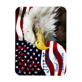 Den moderna 4 juli amerikanska USA flagga-amerikan Magnet