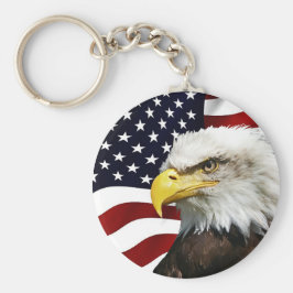 Den moderna 4 juli, USA flagga, Amerikanska Eagle Nyckelring
