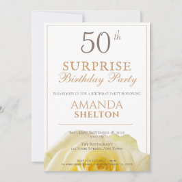 Den moderna 50:e överraskande Födelsedagsfesten i  Inbjudningar