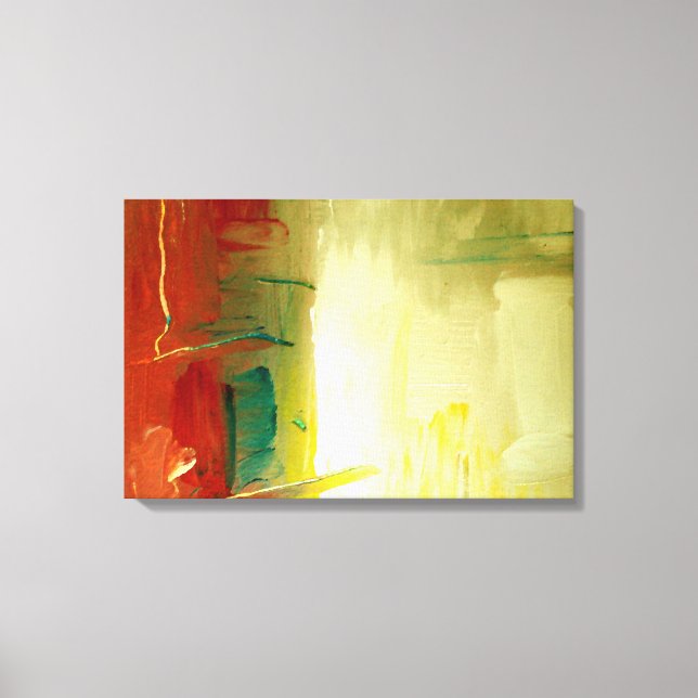 Den moderna Abstrakten Art Wrapped Canvas (Framsida)