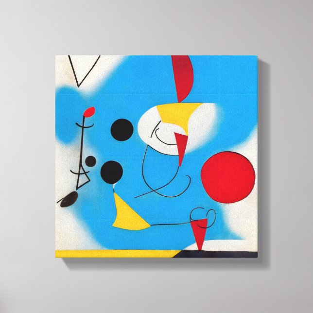 Den moderna Abstrakten Blue Mobile 1 Canvastryck (Framsida)