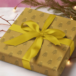Den moderna Abstrakten Julgran Guld Helgdag Gift Presentpapper