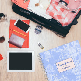 Den moderna Abstrakten Karta Blue Mönster Travel J