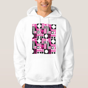 Den moderna abstrakten mönster i mitten av århundr hoodie