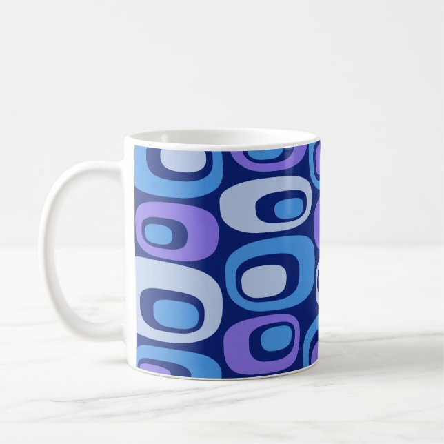 Den moderna Abstrakten Mönster i mitten av århundr Kaffemugg (Vänster)