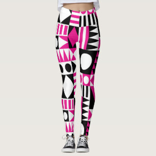 Den moderna abstrakten mönster i mitten av århundr leggings