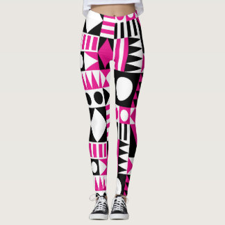 Den moderna abstrakten mönster i mitten av århundr leggings