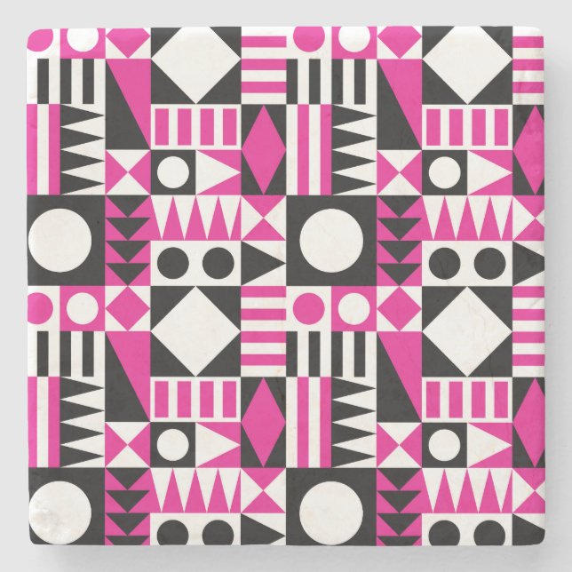 Den moderna abstrakten mönster i mitten av århundr stenunderlägg (Framsidan)