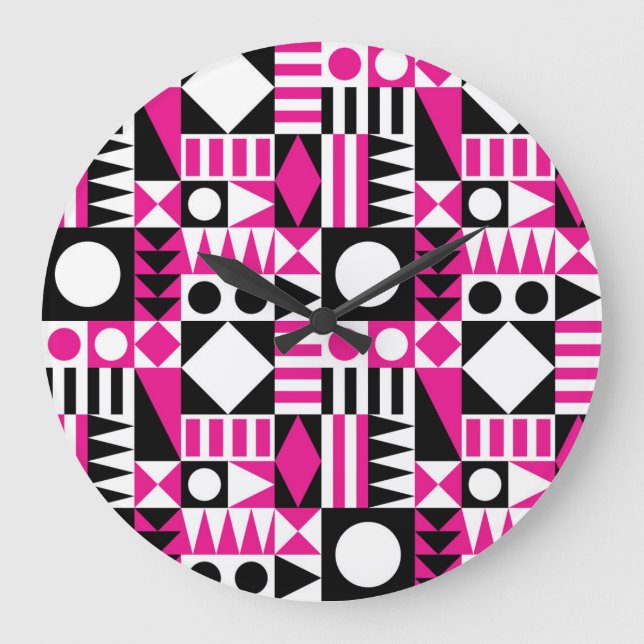 Den moderna abstrakten mönster i mitten av århundr stor klocka (Framsida)