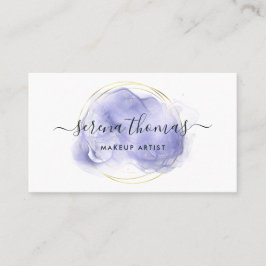 Den moderna Abstrakten Namnteckning Lavender Guld Visitkort